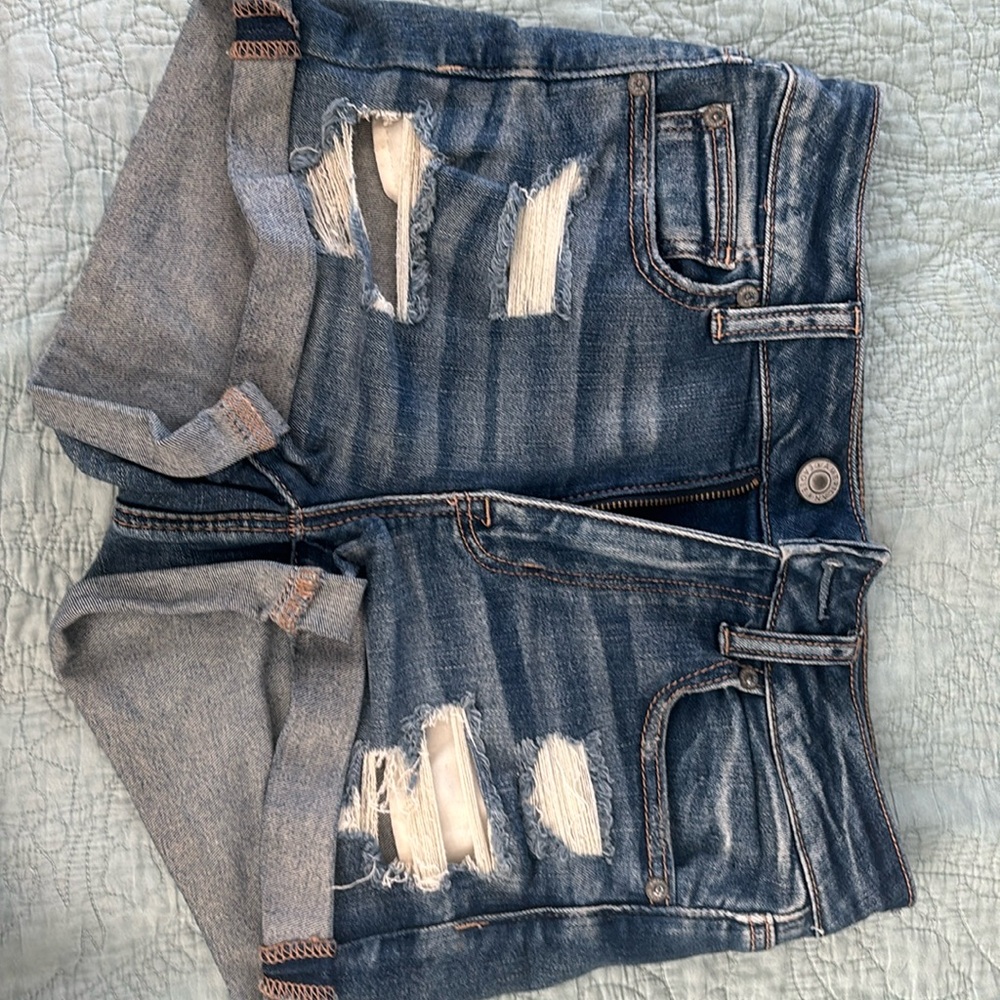 American Eagle NE(X)T Level Stretch Jean shorts. Hi-Rise Shortie